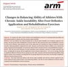 Changes in Balancing Ability of Athletes With Chronic Ankle Instability After Foot Orthotics Applica